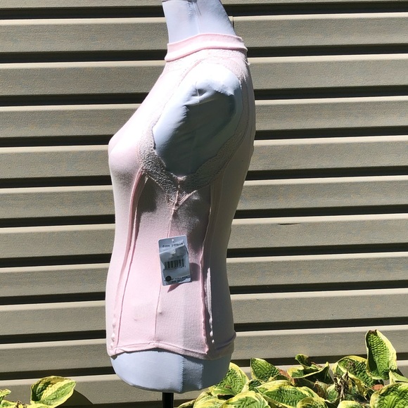 NWT Free People Pink Dale Back Cutout Lace Tank - Picture 8 of 11